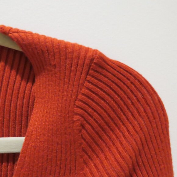 FOR LOVE & LEMONS KNITZ Annie Zipper Mini Dress in Ochre Bodycon Ribbed Size XS - Picture 5 of 16